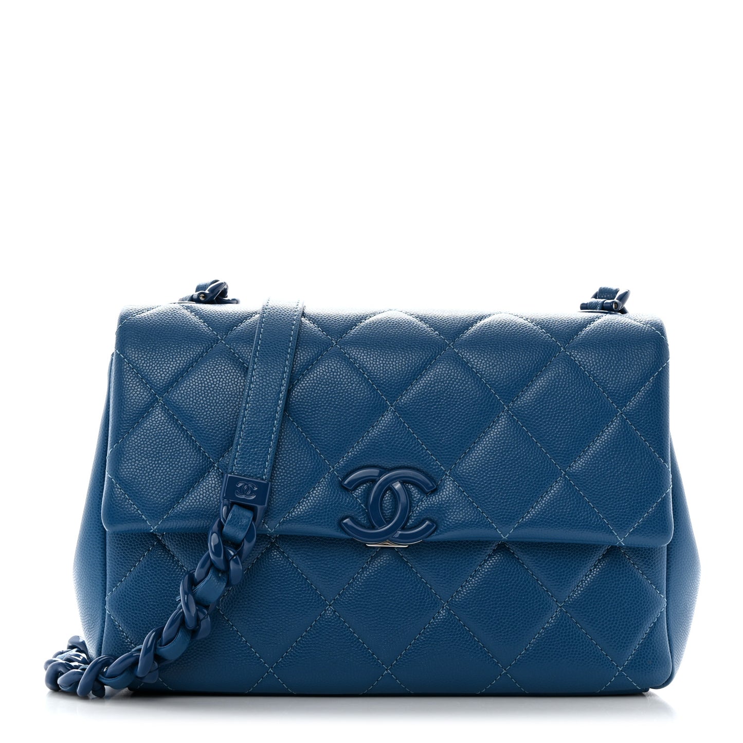 Caviar Quilted My Everything Flap Blue