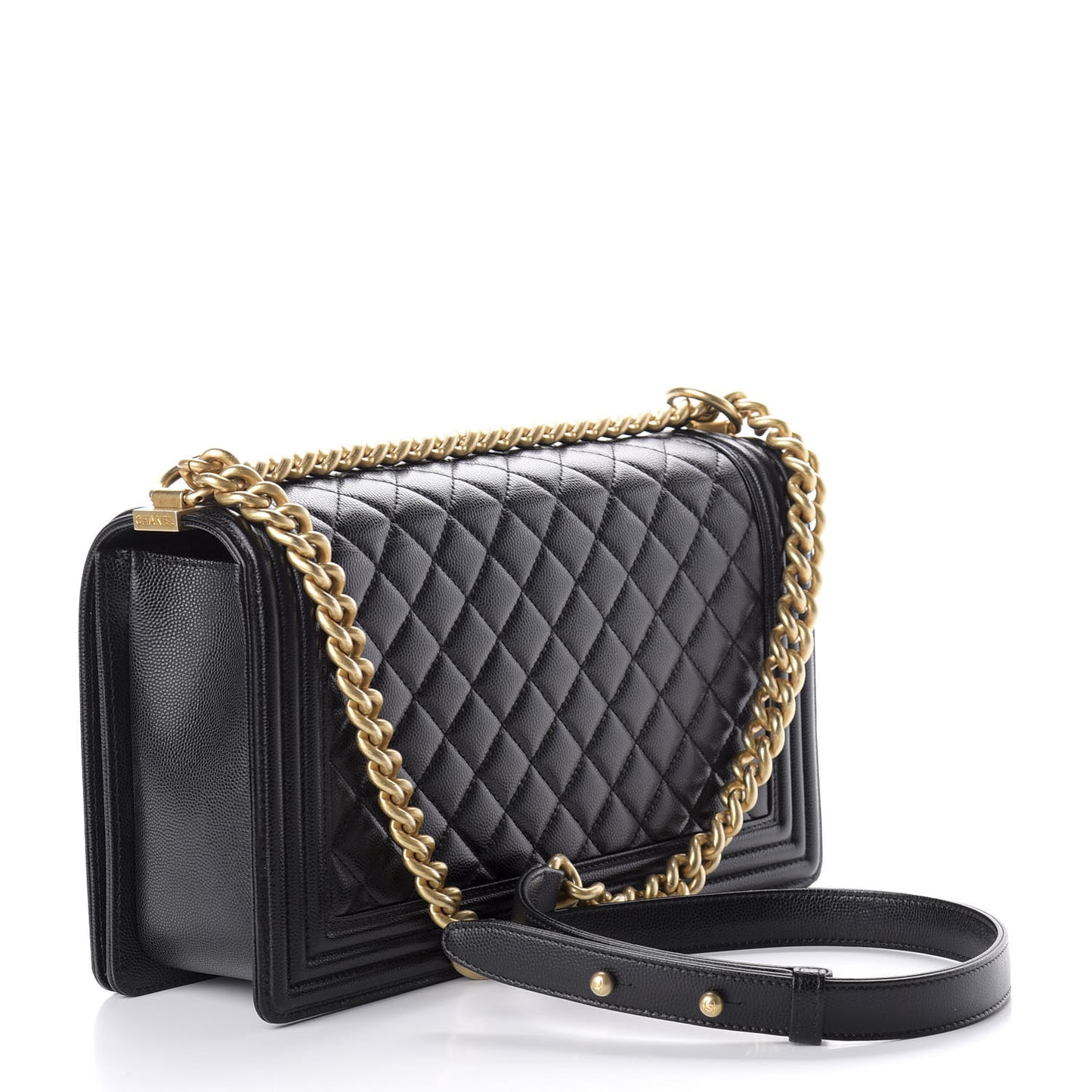Caviar Quilted New Medium Boy Flap Black