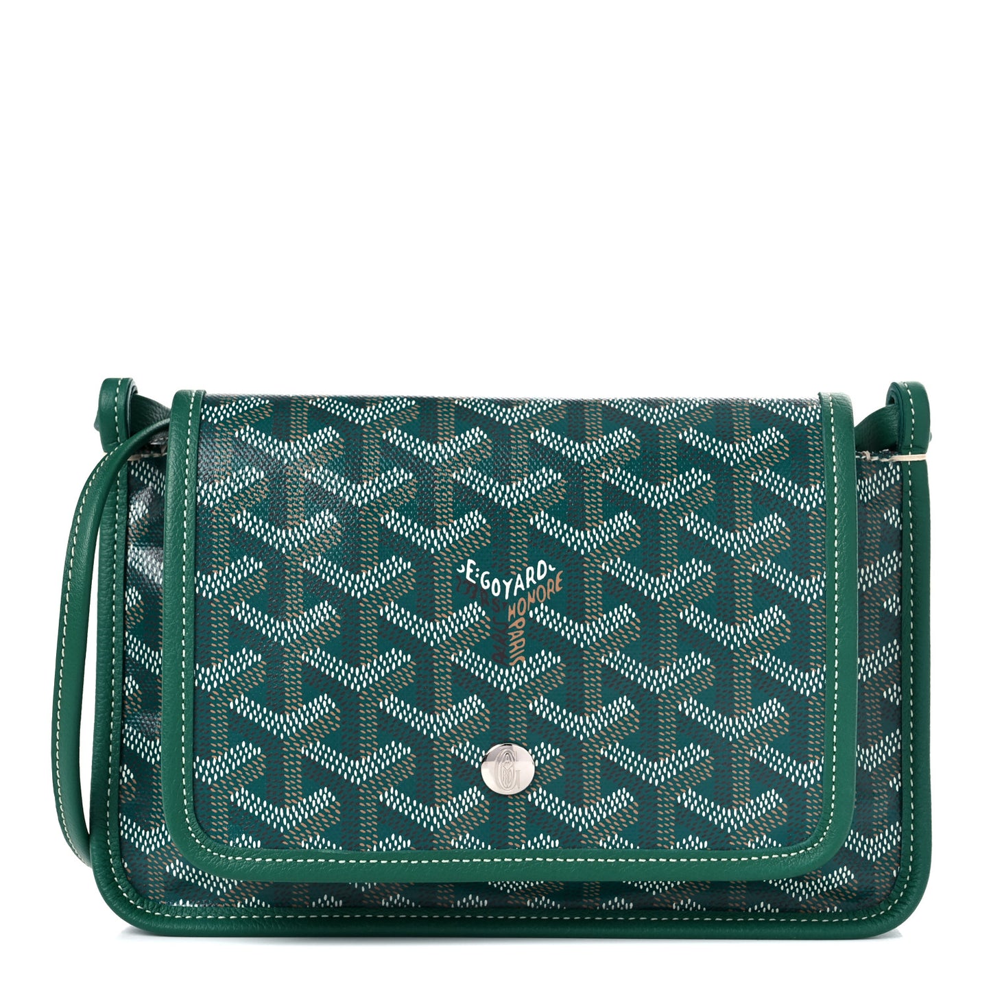 Goyardine Plumet Wallet Clutch Green