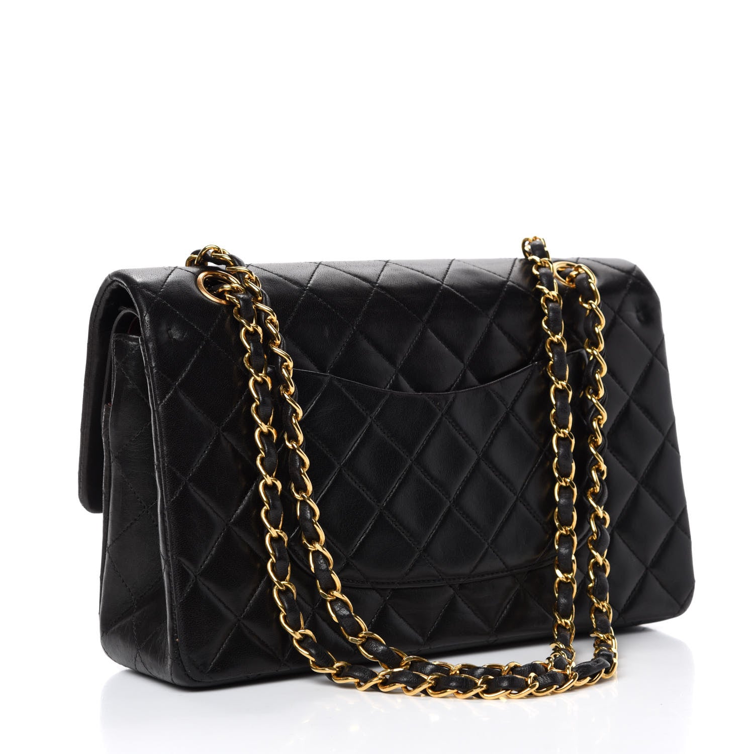 Chanel Lambskin Quilted Medium Double Flap Black 3 of 14