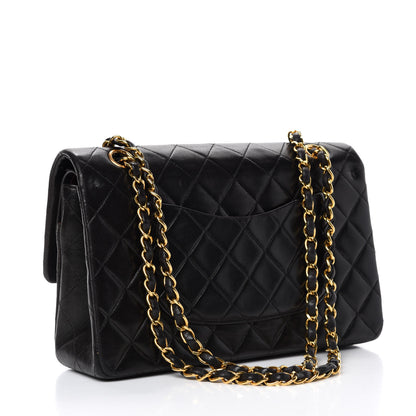 Chanel Lambskin Quilted Medium Double Flap Black 3 of 14