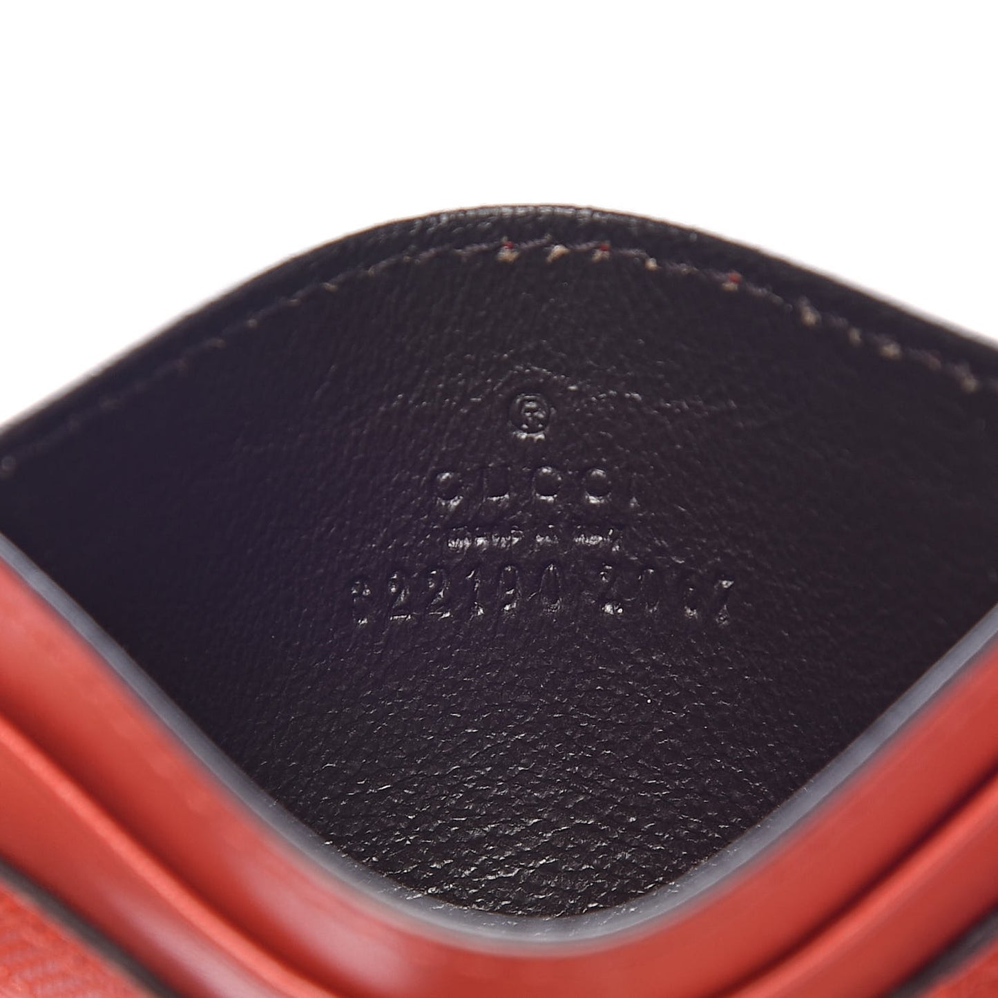 Diamante Card Holder Dark Orange