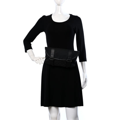 Gucci Monogram Waist Belt Bag Black 2 of 12