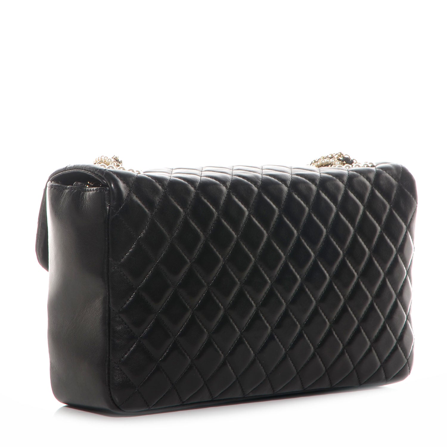 Chanel Lambskin Medium Westminster Pearl Flap Black 3 of 8