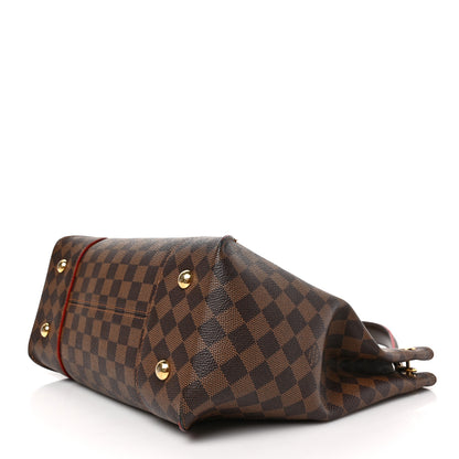 Louis Vuitton Damier Ebene Caissa Hobo Cherry 9 of 12
