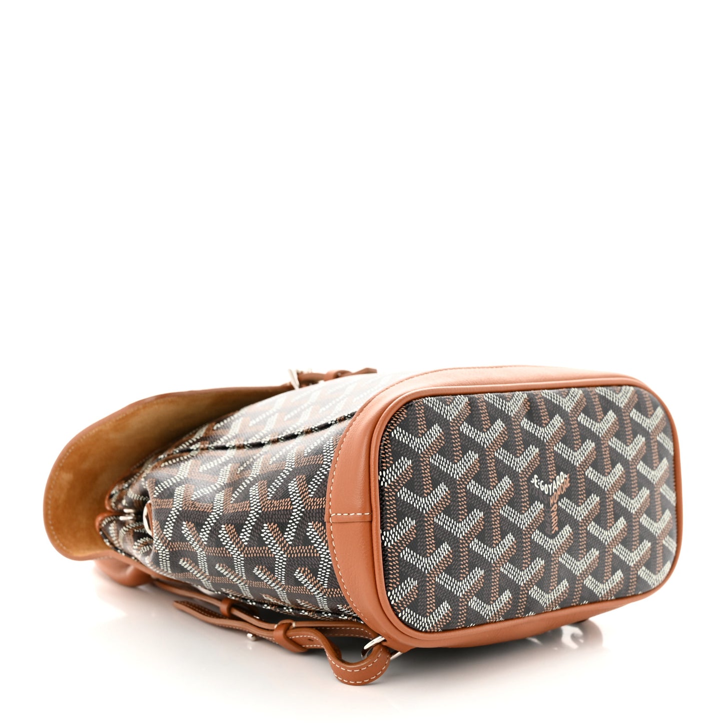 Goyardine Calfskin Mini Alpin Backpack Black Gold