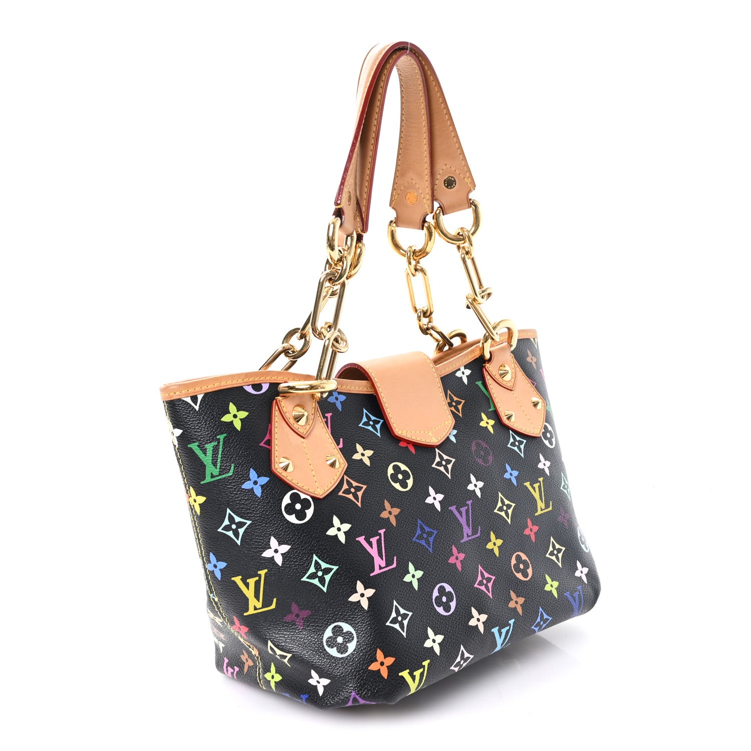Louis Vuitton Monogram Multicolor Annie MM Black 3 of 9