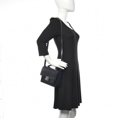Saint Laurent Calfskin Medium Bellechasse Satchel Navy 2 of 14