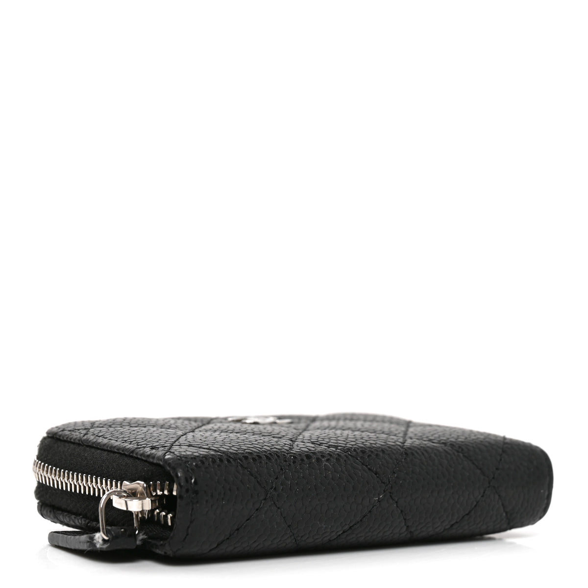 Chanel Caviar Quilted Zip Coin Purse Black 4 of 8
