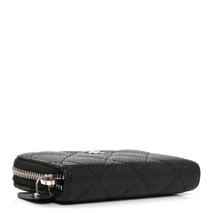 Chanel Caviar Quilted Zip Coin Purse Black 4 of 8