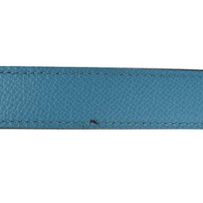 Hermes Epsom 25mm Hexagone Tressage Shoulder Strap Bleu De Nord Rouge De Coeur Gold 6 of 7