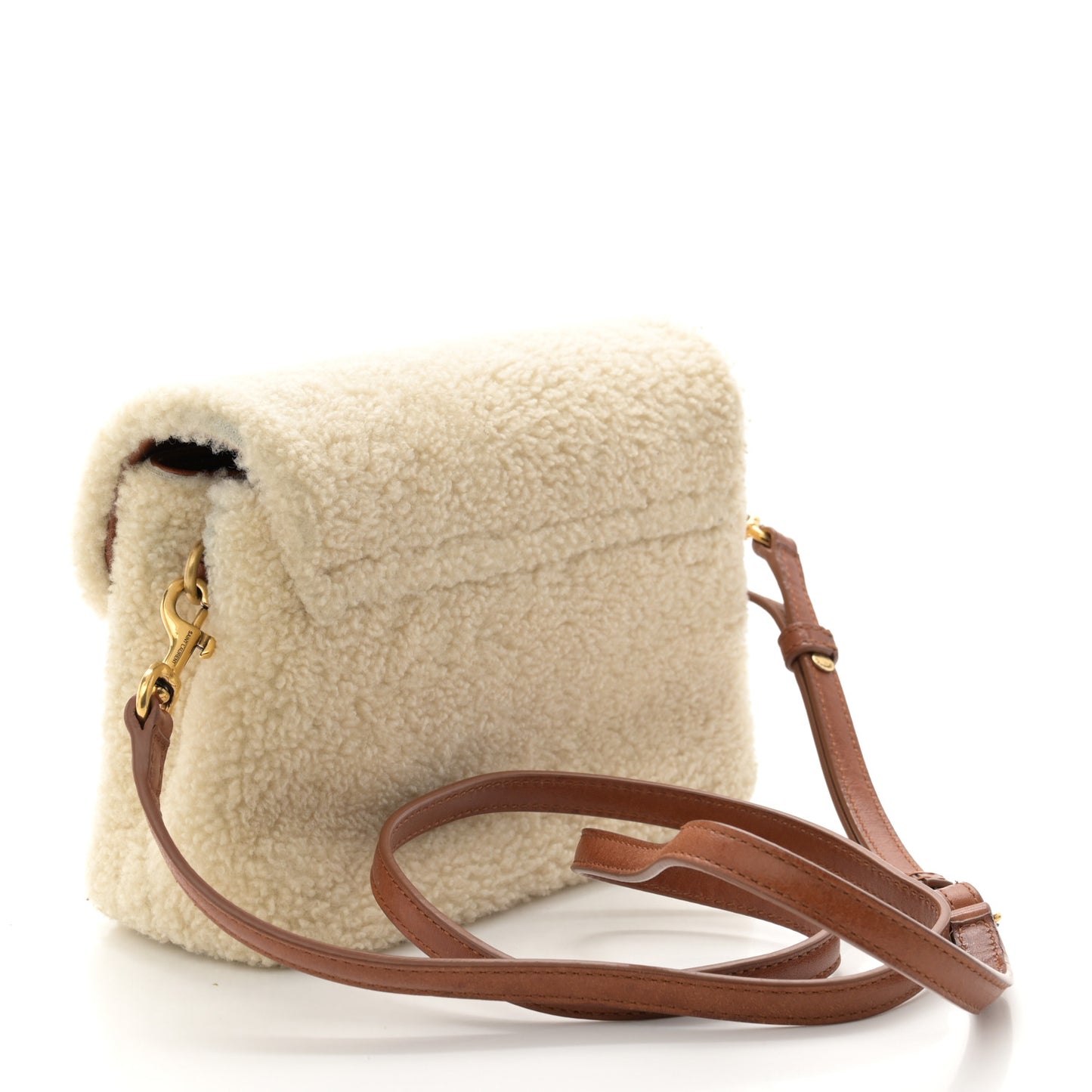 Shearling Toy Loulou Shoulder Bag Natural