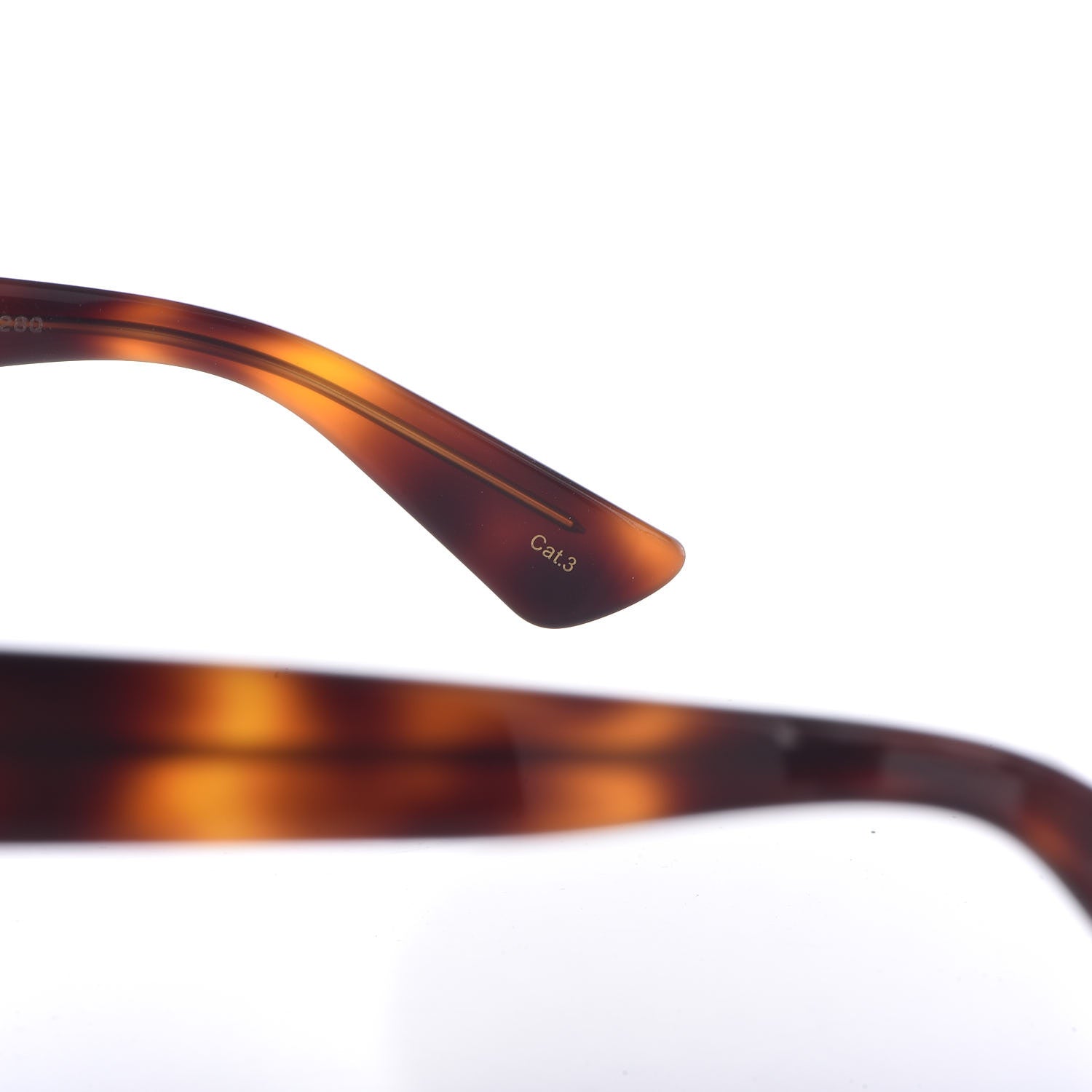 Gucci Acetate Square Frame Sunglasses GG0029S Tortoise 7 of 8