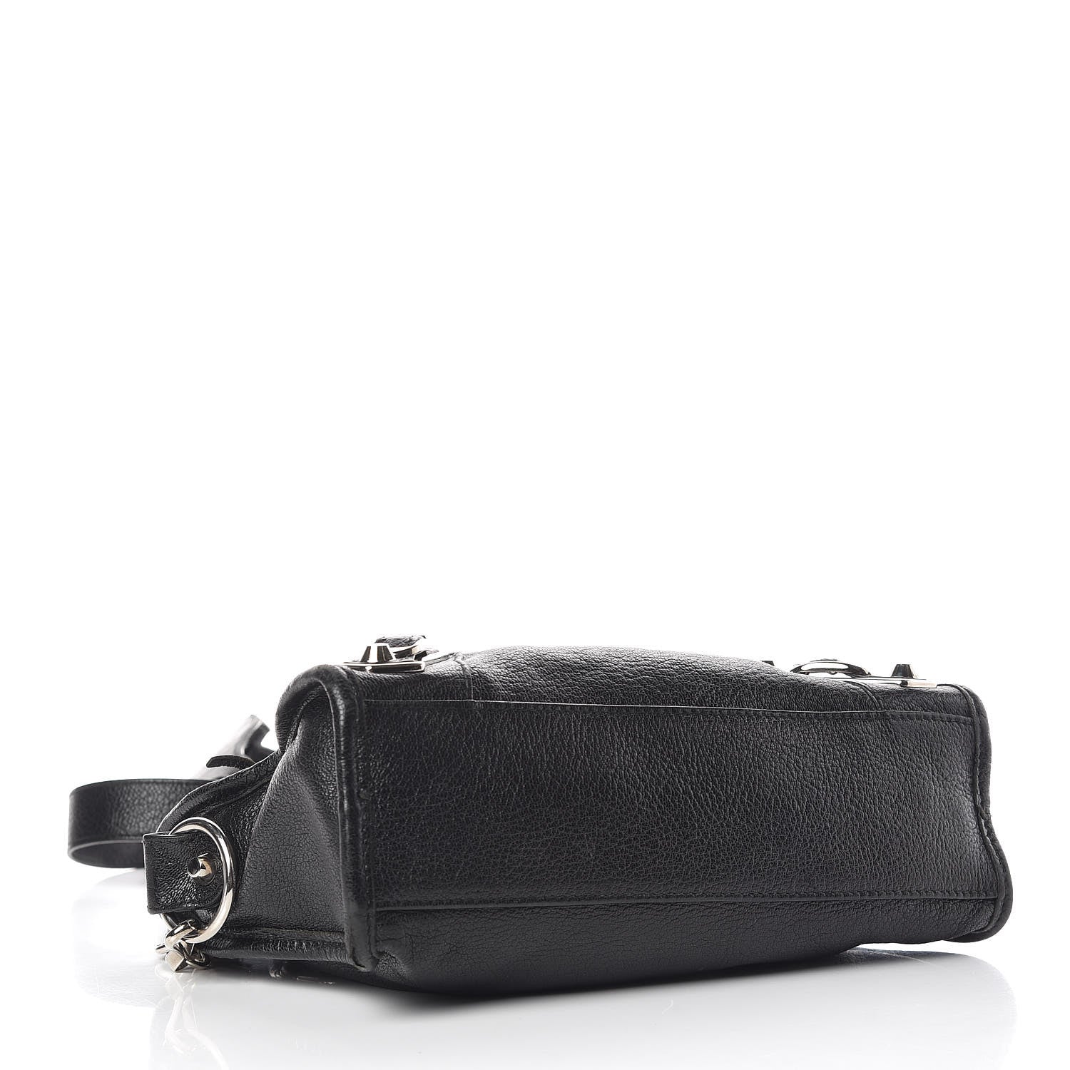 Balenciaga Chevre Silver Metallic Edge Hardware Mini City Black 4 of 18
