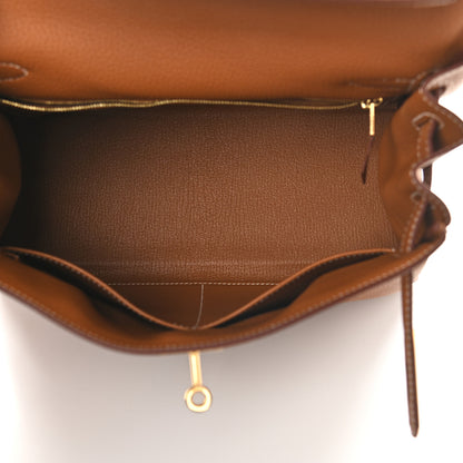 Hermes Togo Kelly Retourne 28 Gold 5 of 10
