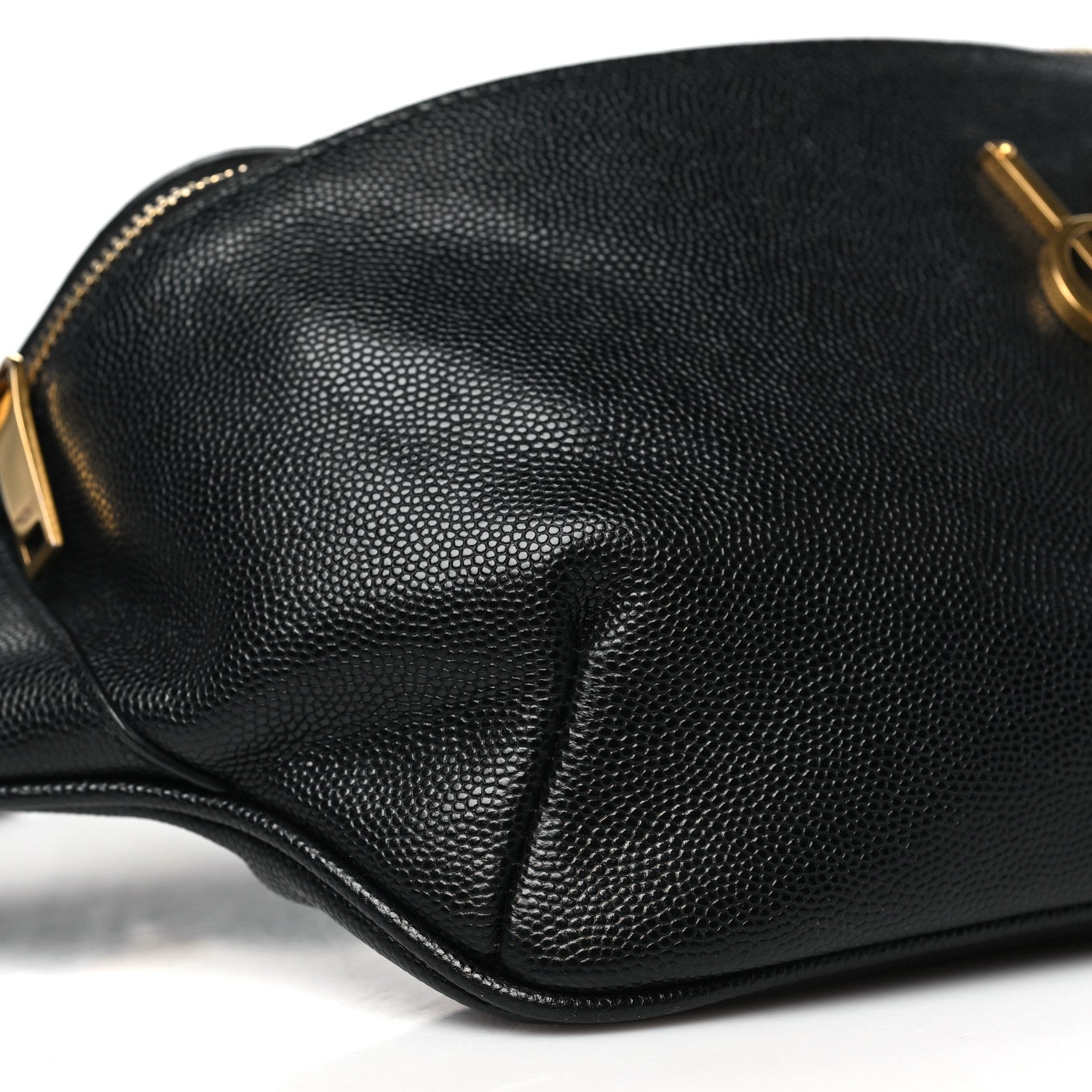 Saint Laurent Grain De Poudre Monogram Belt Bag Black 9 of 11