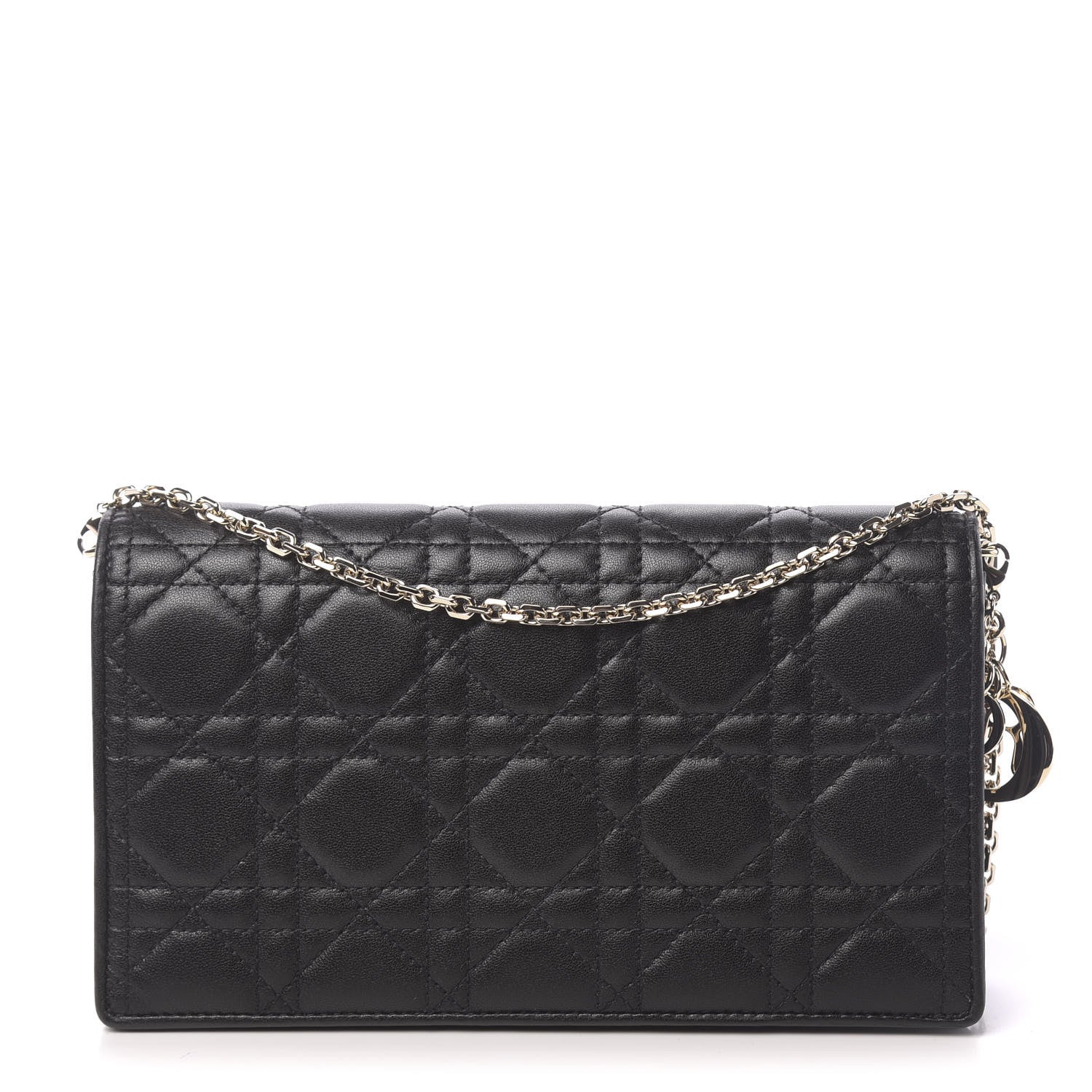 Christian Dior Lambskin Cannage Lady Dior Pouch Black 1 of 11