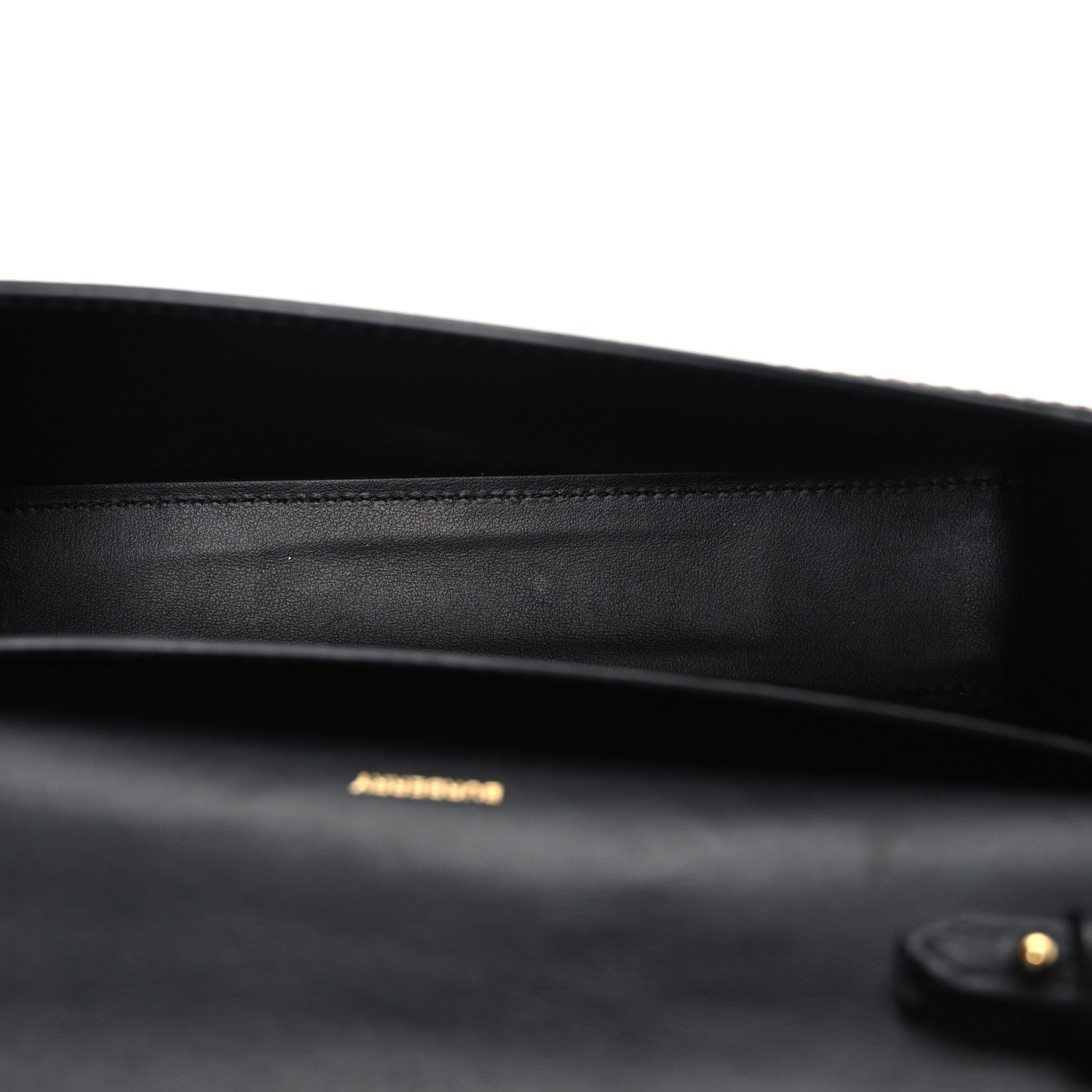 Burberry Calfskin Mini Vintage Check Note Bag Black 4 of 10