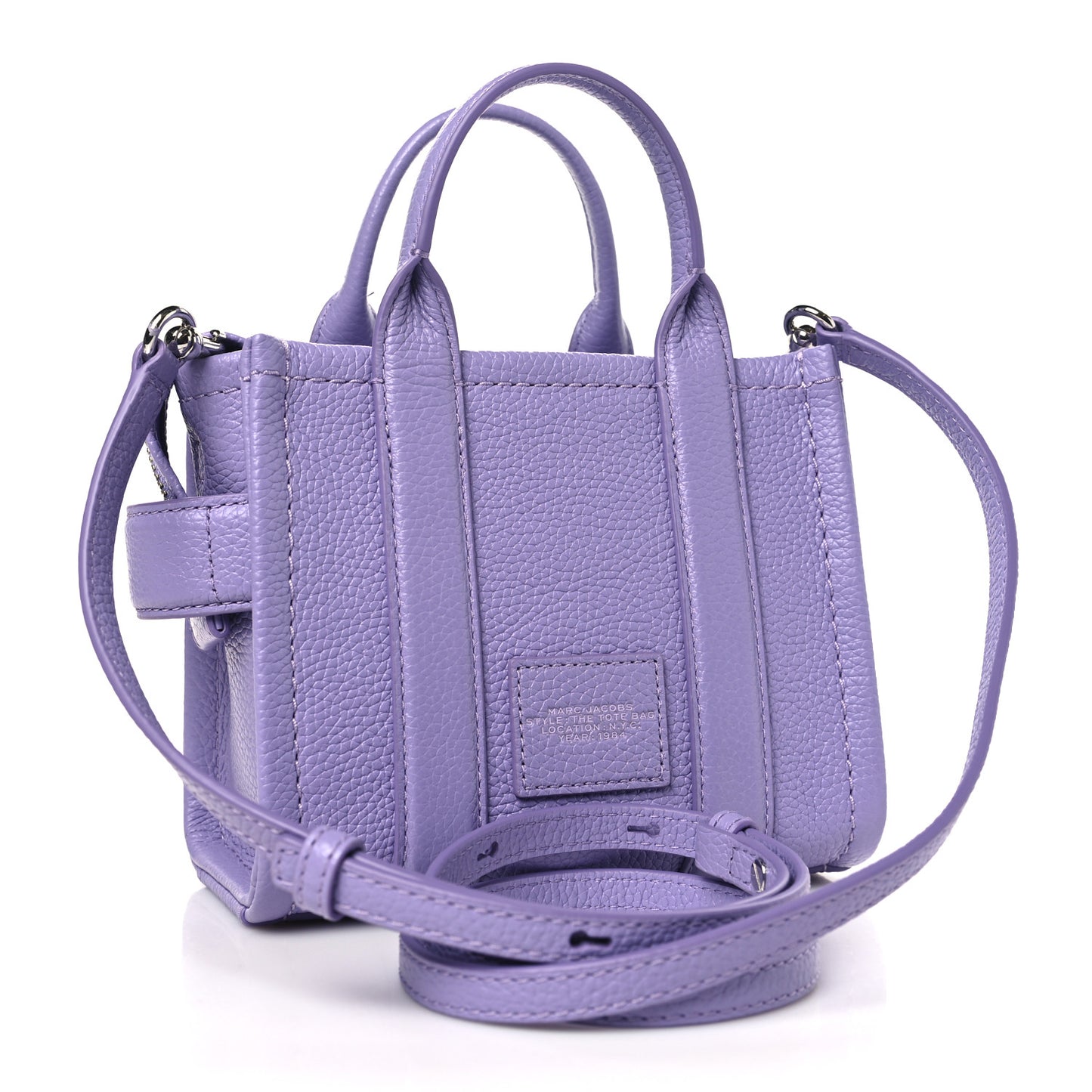 Grained Calfskin Micro The Tote Bag Lavender