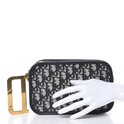 Christian Dior Oblique Diorquake Clutch Blue 2 of 8