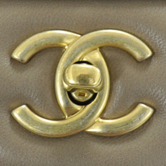 Chanel Lambskin Quilted Jumbo Flap Brown 11 of 11