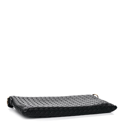 Bottega Veneta Nappa Intrecciato Biletto Chain Crossbody Antique Black 3 of 9