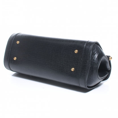 Gucci Monogram GG Small Bamboo Bullet Tote Bag Black 4 of 7