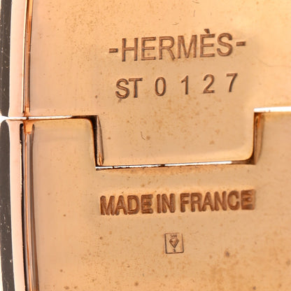 Hermes Enamel Wide Clic Clac H Bracelet PM Black 4 of 6