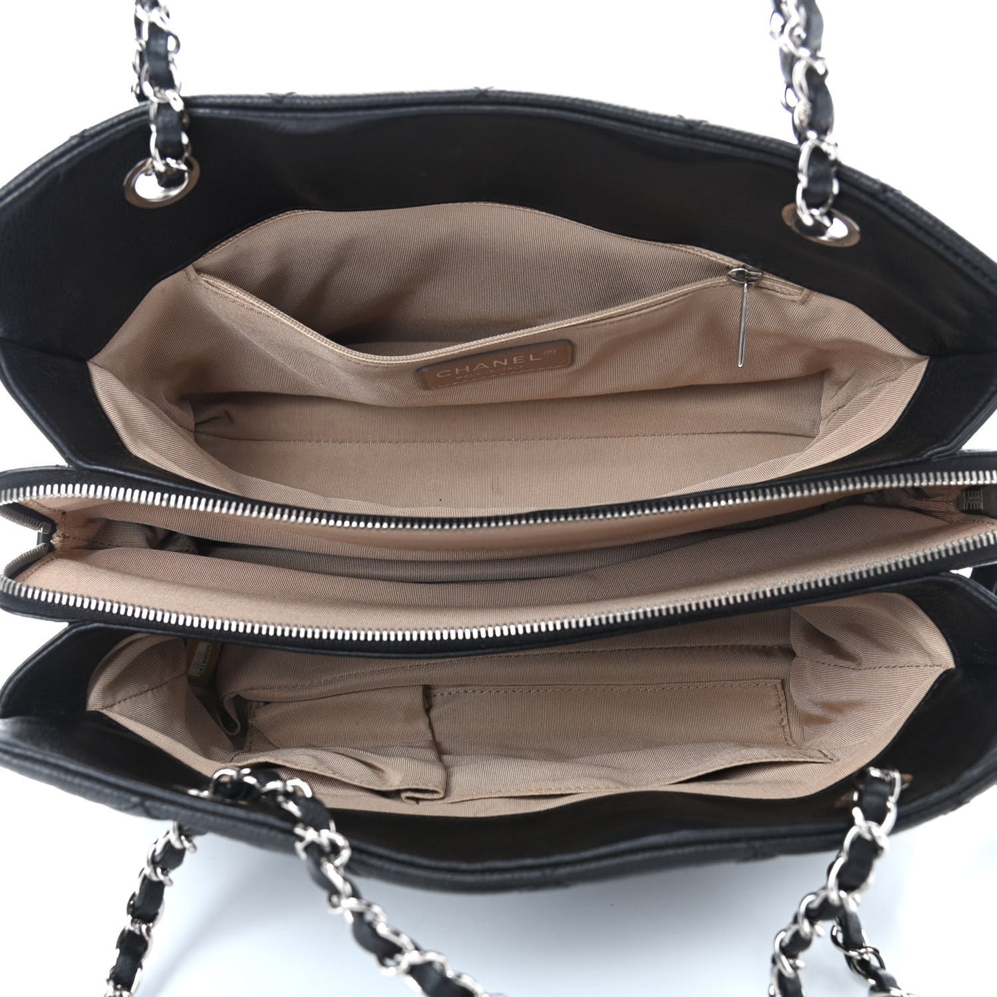 Caviar Quilted Timeless CC Soft Tote Black