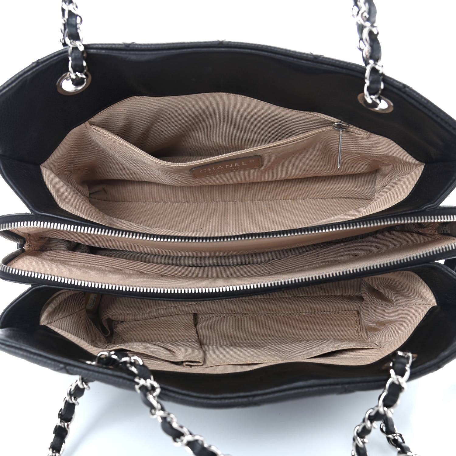 Chanel Caviar Quilted Timeless CC Soft Tote Black 4 of 12