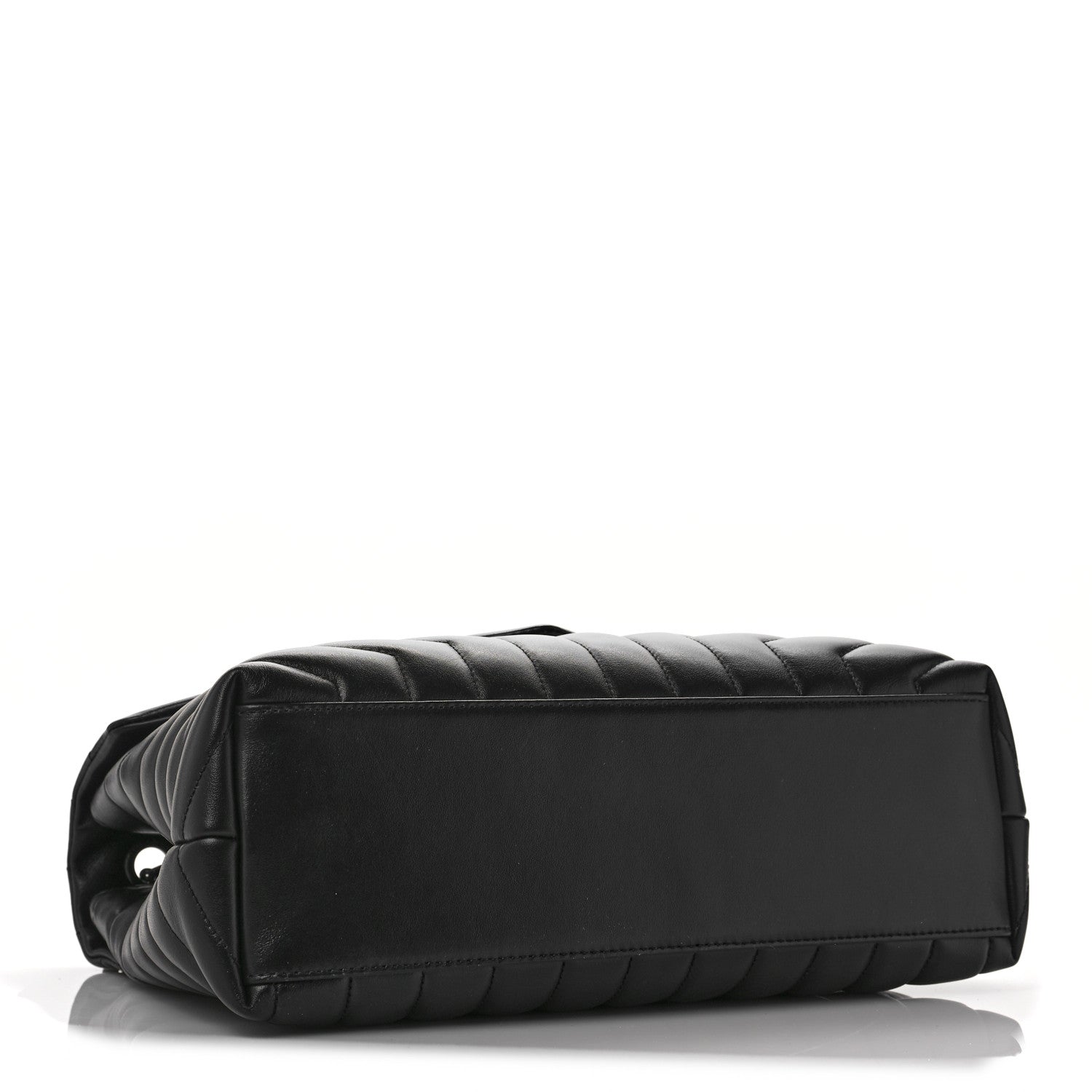 Saint Laurent Calfskin Y Quilted Monogram Medium Loulou Chain Satchel Black 4 of 8