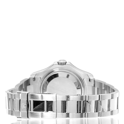 Rolex Stainless Steel Platinum 35mm Yacht-Master Watch Silver 168622 4 of 7