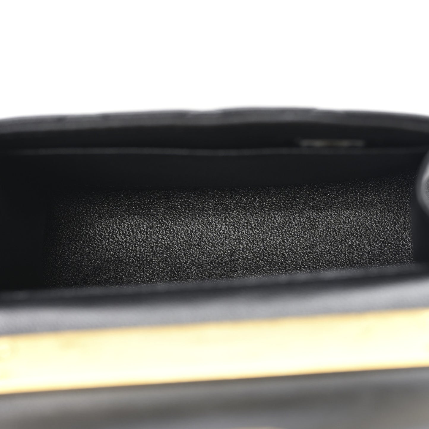 Lambskin Enamel Quilted Mini Top Handle Flap Black