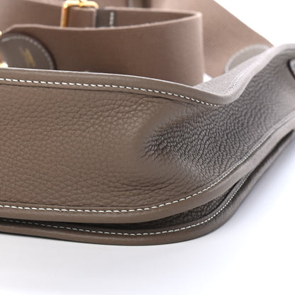 Hermes Taurillon Clemence Evelyne III PM Etoupe 8 of 8