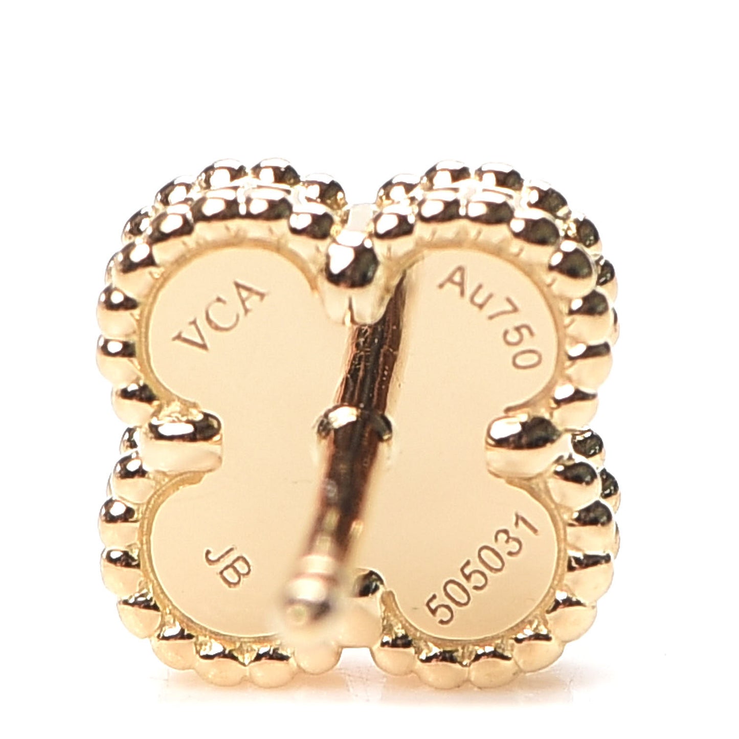 18K Yellow Gold Mother of Pearl Sweet Alhambra Earrings