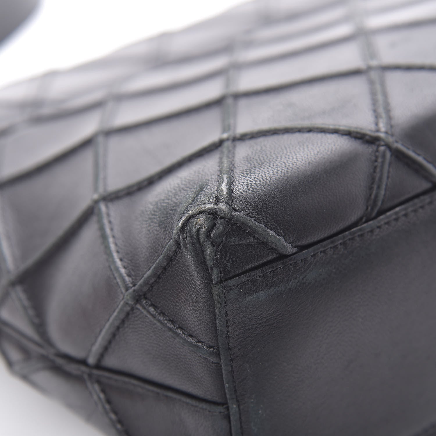 Chanel Lambskin Diamond Stitched Shoulder Bag Black 13 of 17