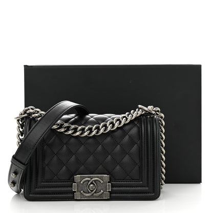 Chanel Caviar Quilted Small Boy Flap Black 11 of 11
