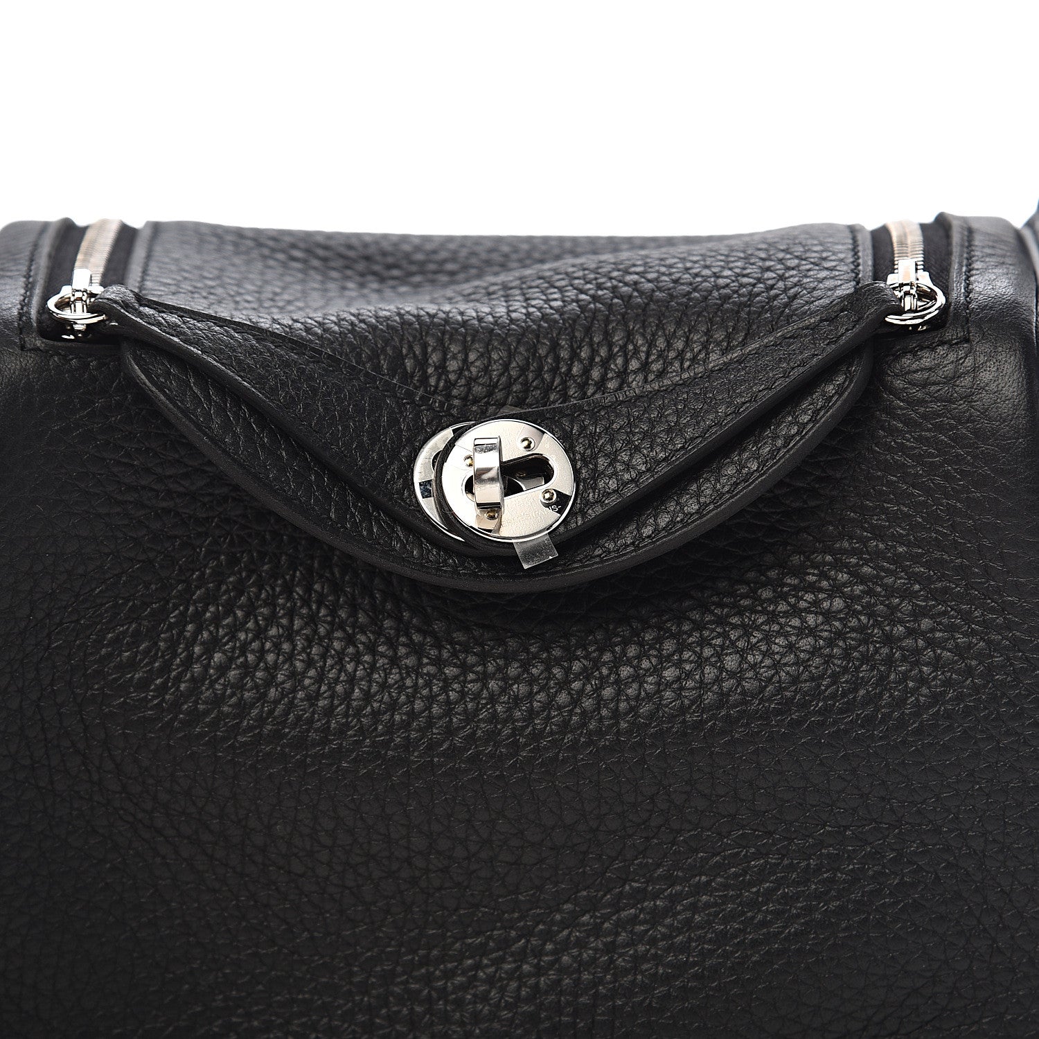 Hermes Taurillon Clemence Mini Lindy 20 Black 9 of 10