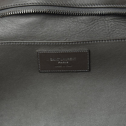 Saint Laurent Smooth Calfskin Crocodile Embossed Small Monogram Downtown Cabas Earth 6 of 9