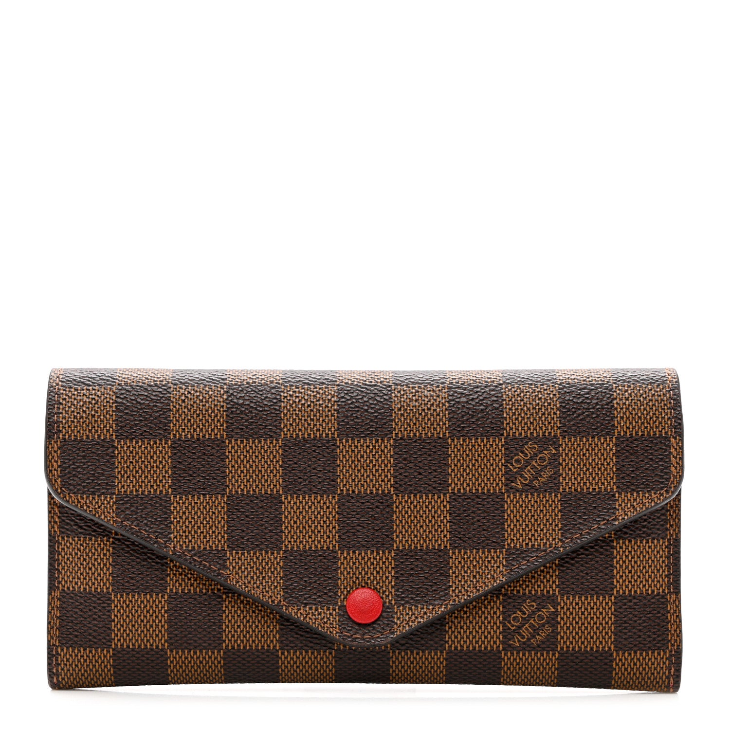 Louis Vuitton Damier Ebene Josephine Wallet Red 1 of 6