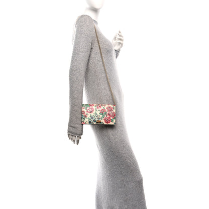 Gucci New Shangai Calfskin Floral Print Mini Diana Chain Bag Multicolor 3 of 21