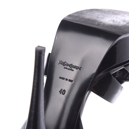 Saint Laurent Patent Tribute 105 Platform Sandals 40 Black 9 of 12