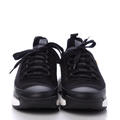 Chanel Velvet Calfskin Mixed Fibers CC Sneakers 37 Black 2 of 7