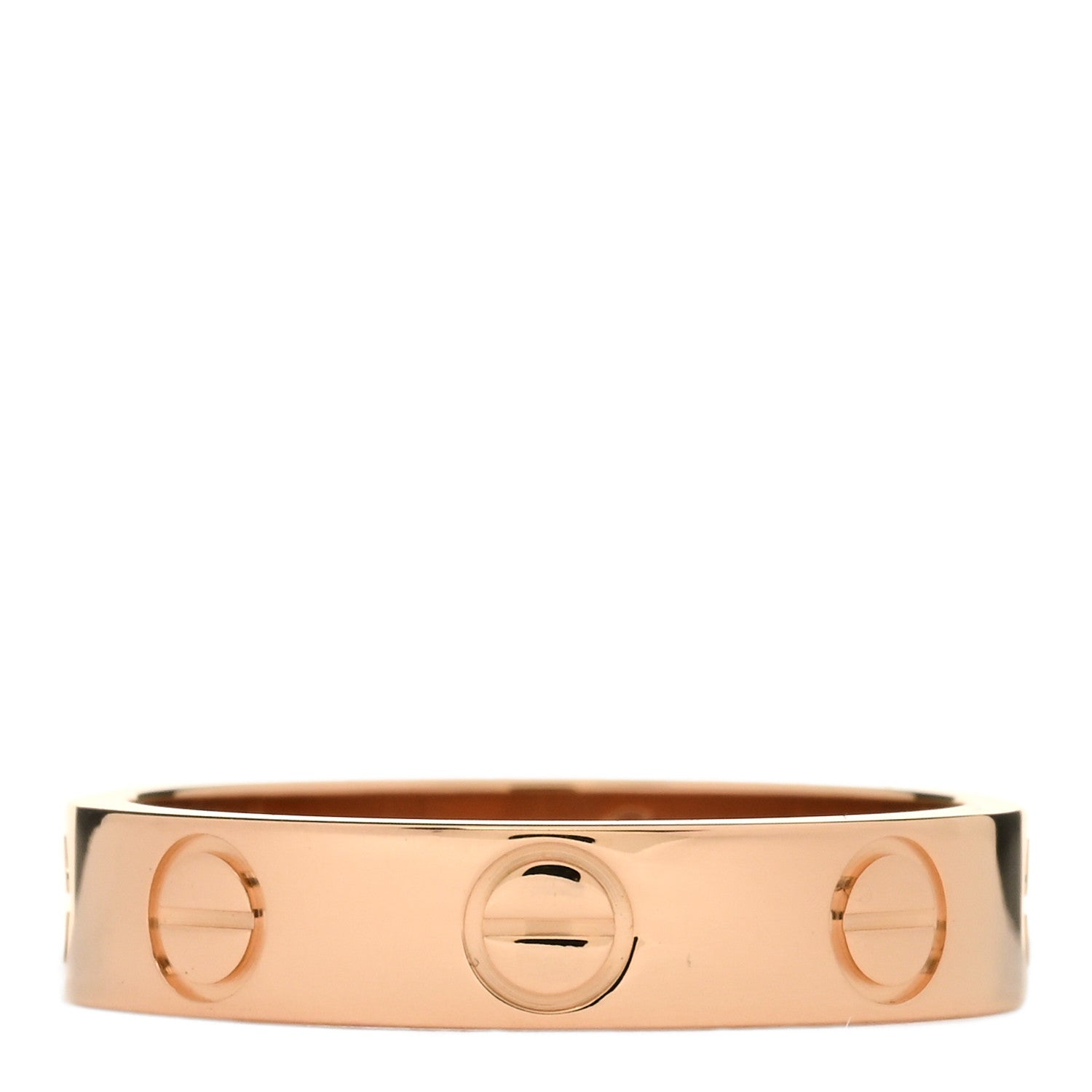 Cartier 18K Pink Gold 3.5mm LOVE Wedding Band Ring 46 3.75 3 of 4