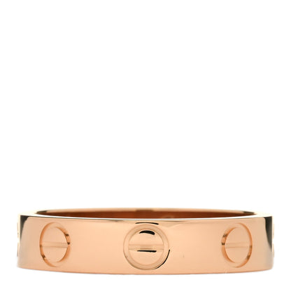 Cartier 18K Pink Gold 3.5mm LOVE Wedding Band Ring 46 3.75 3 of 4