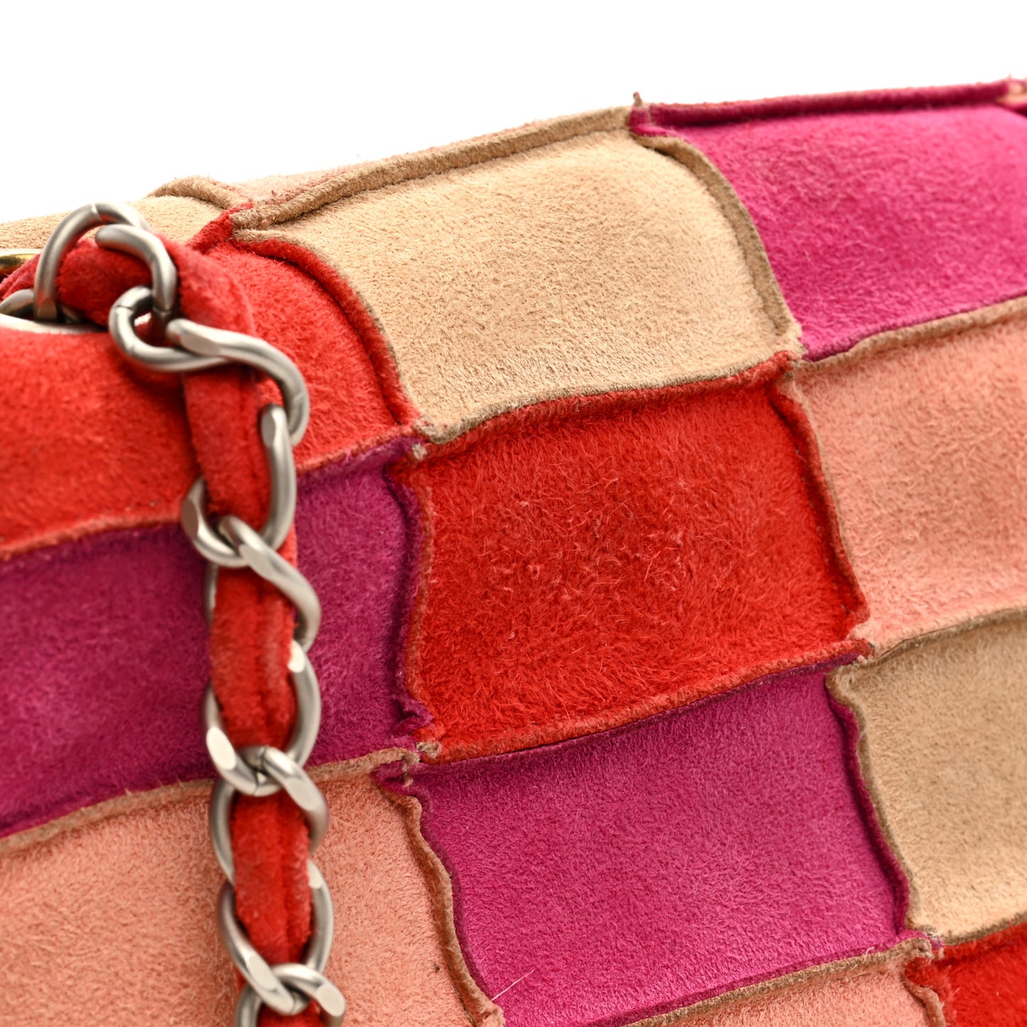 Suede Patchwork Medium Mademoiselle Flap Multicolor
