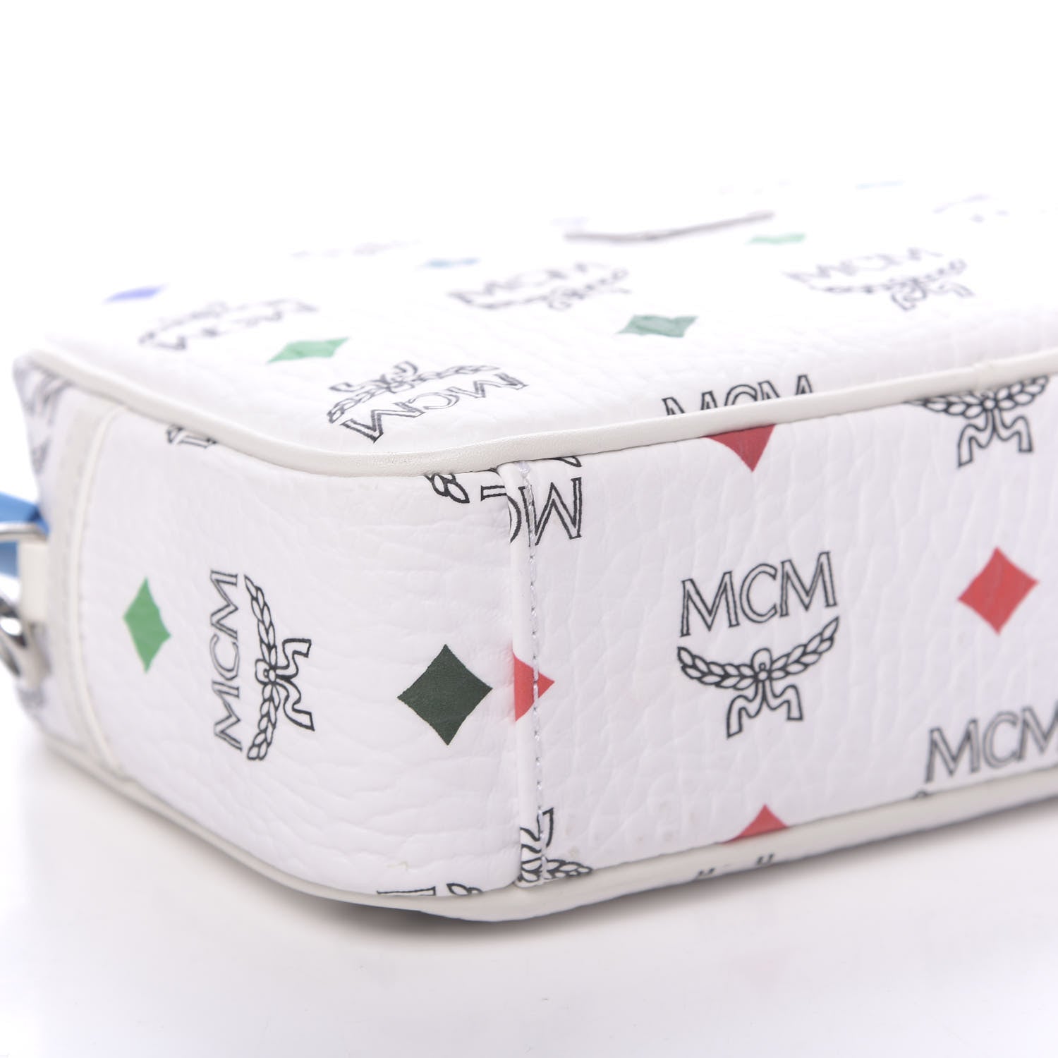 MCM Skyoptic Visetos Spectrum Diamond Camera Bag White 7 of 9