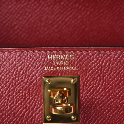 Hermes Epsom Kelly Sellier 25 Rouge Grenat 23 of 39