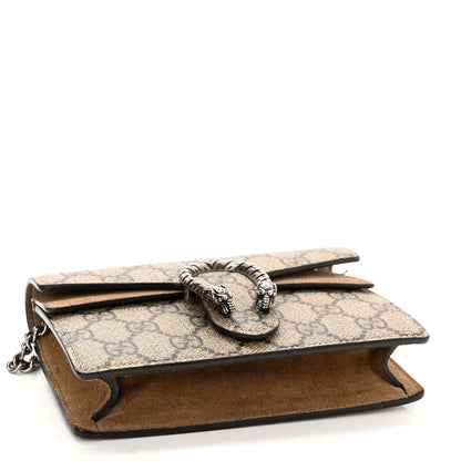 Gucci GG Supreme Monogram Super Mini Dionysus Shoulder Bag Taupe 4 of 11