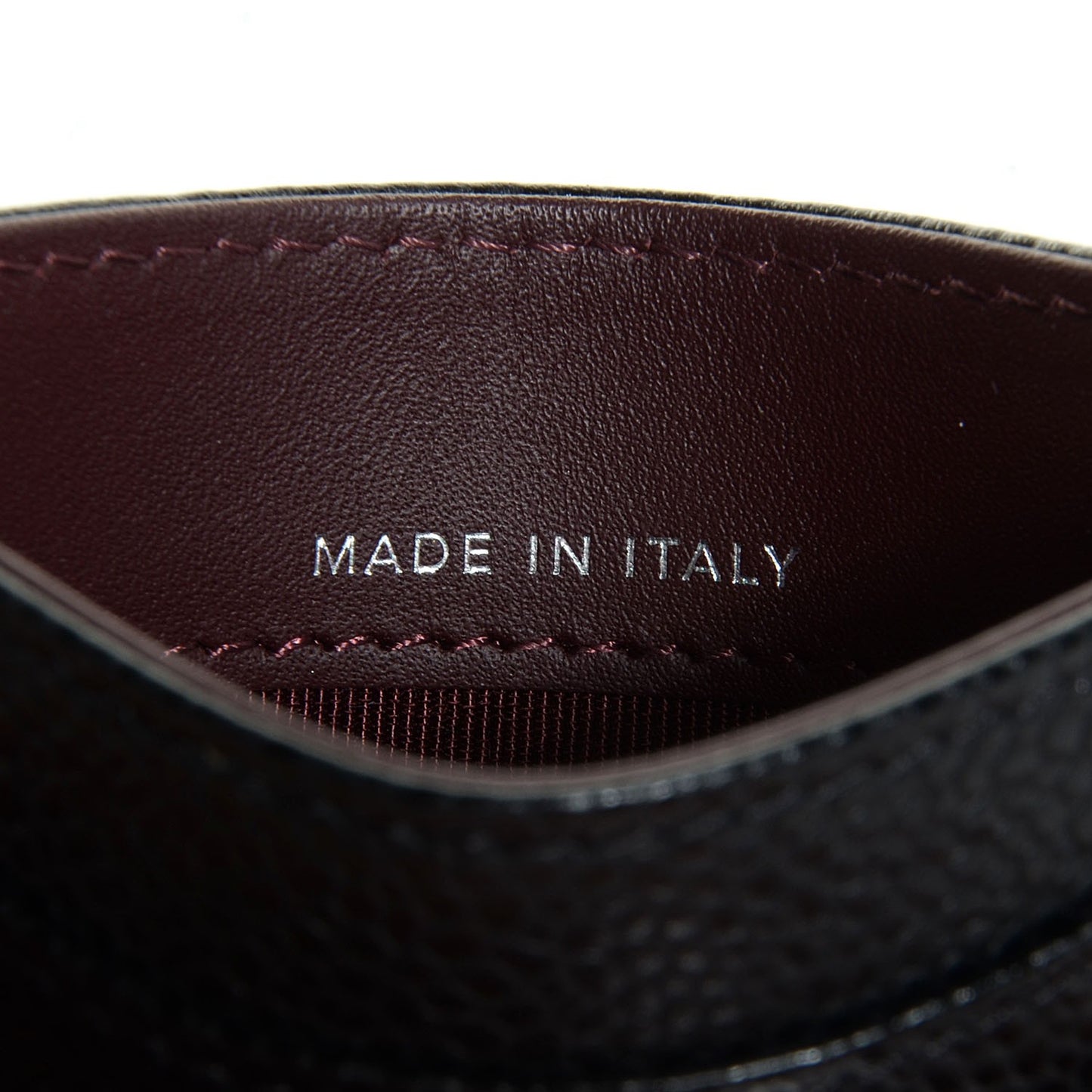 Caviar Quilted Card Holder Black